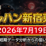 【マルハン新宿東宝ビル店 攻略】7月19日の狙い台
