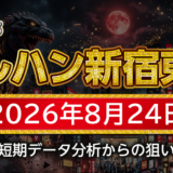 【マルハン新宿東宝ビル店】8月24日の狙い台予想