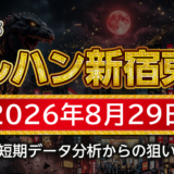 【マルハン新宿東宝ビル店】8月29日の狙い台予想