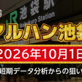 【マルハン池袋店】10月1日の狙い台予想