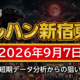 【マルハン新宿東宝ビル店 攻略】9月7日の狙い台