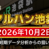 【マルハン池袋店】10月2日の狙い台予想